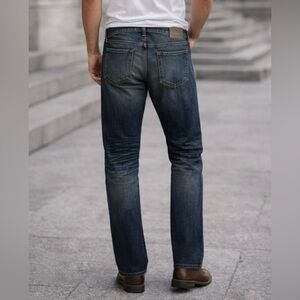 Baldwin Men's Dark Blue Straight Jeans